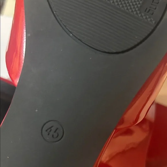 Shiny Red Mules by Lvzujiong(size 11) - Picture 6 of 6